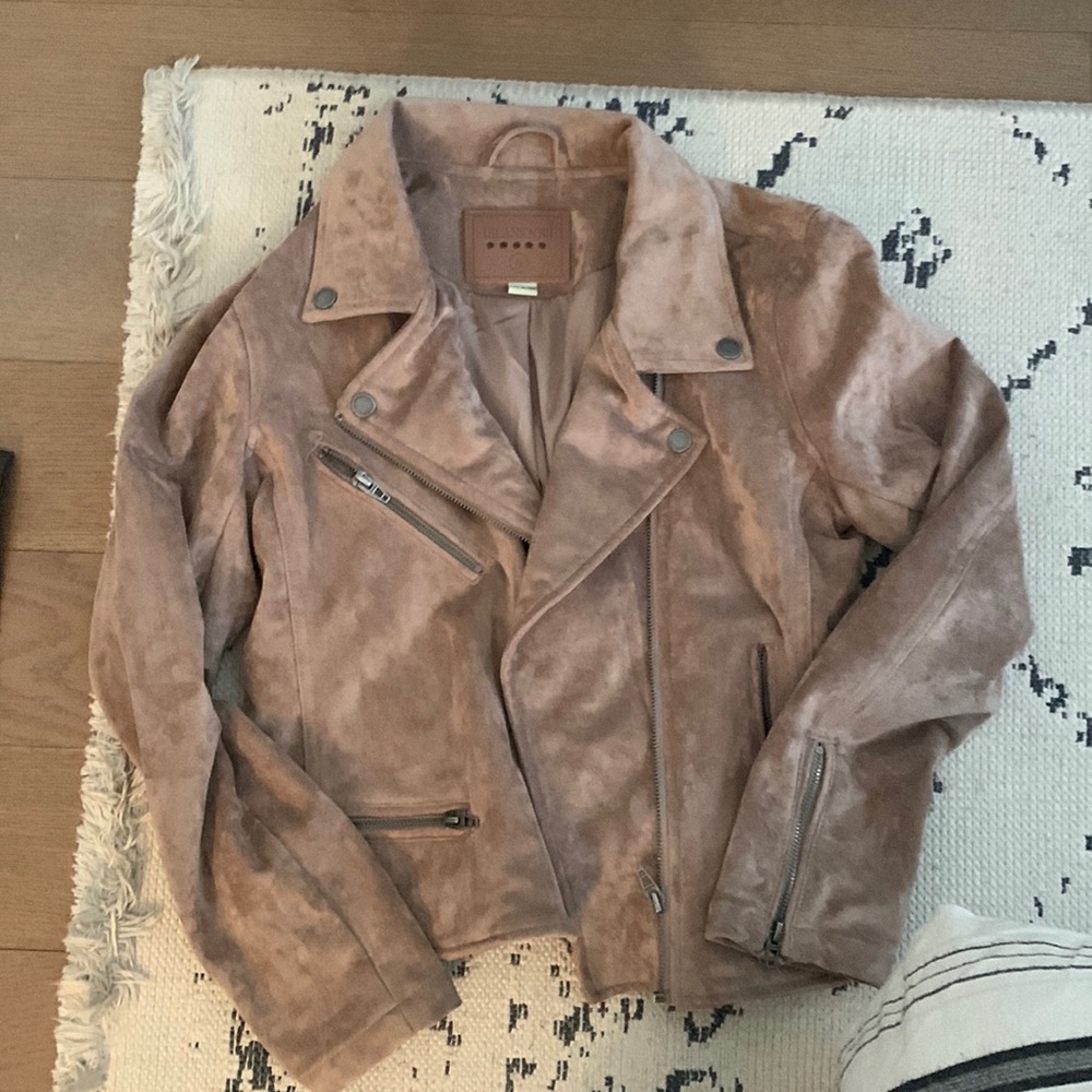 BlankNYC faux suede leather jacket